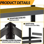 Metal Garage Storage Shelves Heavy Duty Shelving Unit 5 Tier Steel Adjustable - Image 7