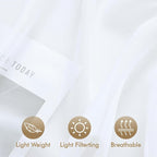 MIULEE White Outdoor Curtain for Patio Waterproof 4 Panels 54 x 108 Inch | - Image 6