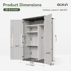 Aoxun 64 Cu.Ft Resin Storage Shed - Image 6