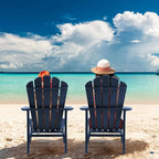 Oversized Stackable Adirondack Chair Set of 2, HDPE Fire Pit Chair | All-Weather - Image 2