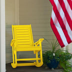 GREENVINES Oversized Outdoor Rocking Chairs Set of 4, HDPE Rocker - Image 9