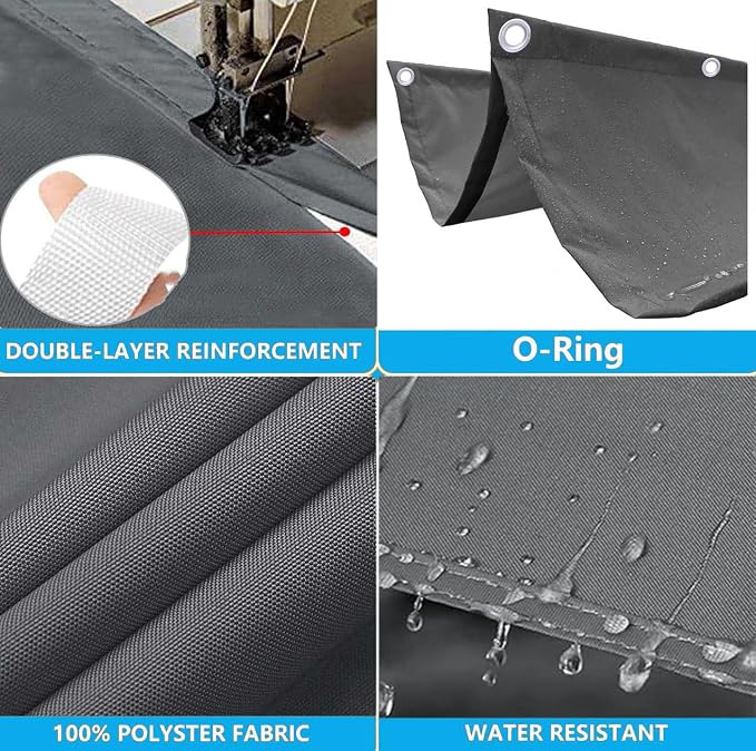 Retractable Waterproof Wave Awning Cover 5' x 23' - Image 3