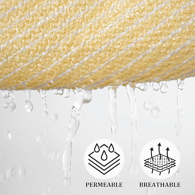 Shade&Beyond Custom Sun Shade Sail 16'X18'X24.1'Triangle Sun Sail Shades Patio - Image 3