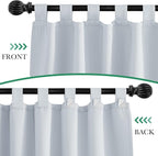 2 Panels Outdoor Curtains White - Image 2
