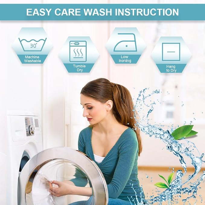 RYB HOME Outdoor Curtains for Patio Deck, Waterproof & Block Sunlight | Thermal - Image 9