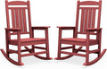 SERWALL Outdoor Rocking Chair Set of 2, Oversized Patio Rocking Chair, Porch by SERWALL