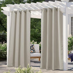 NICETOWN Patio Curtain for Outdoor Waterproof, Stainless Grommet Top Thermal by NICETOWN