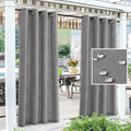 H.VERSAILTEX Linen Look Outdoor Curtains Waterproof by HVERSAILTEX