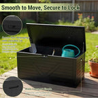 Outdoor Storage Box, 260 Gallon Deck Box Outdoor Storage Bench Outside - Image 7