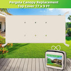Pergola Canopy Cover Replacement Waterproof Pergola Cover, w/Drainage Holes - Image 3