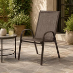 Patio Chairs Set of 4, Stacking Patio Chairs - Image 2