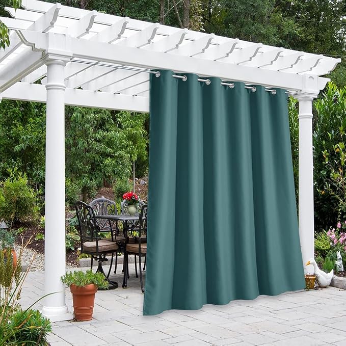 NICETOWN Waterproof Outdoor Patio Curtain W84 x L120, Rustproof Grommet by NICETOWN