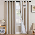 H.VERSAILTEX Linen Curtains 100% Blackout Curtains by HVERSAILTEX