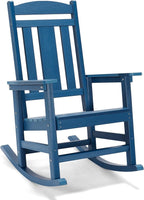 LUE BONA Outdoor Rocking Chairs Set of 4, Weather Resistant HDPS Poly Rocker - Image 8