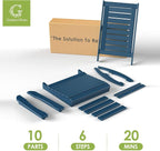 GREENVINES Oversized Outdoor Rocking Chairs Set of 2, HDPE Rocker - Image 9