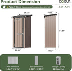 Aoxun Outdoor Storage Cabinet Shed - Image 2