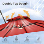 9x12 FT Outdoor Cantilever Patio Umbrella - Image 4