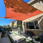 Sun Shade Sail 8'x10'x12.8' Terra Red Triangle Custom Size | 95% UV Block by SUNLAX