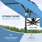 Tempera Patio Market Outdoor Table Umbrella - Image 6