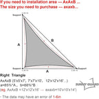 SUNNY GUARD Custom Size 10'x18'x20.6' Terra Red Sun Shade Sail Right Triangle - Image 2