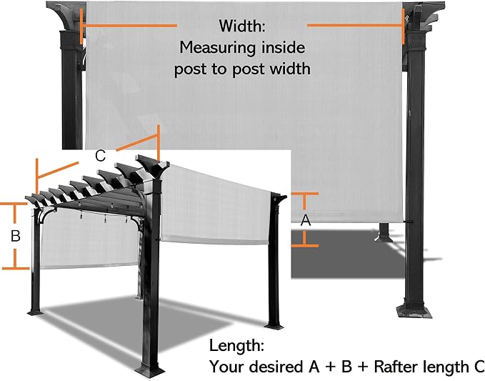 Alion Home Waterproof Pergola Cover - Image 5