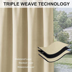 RYB HOME Extra Wide Outdoor Curtains - Image 6