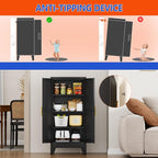 GAIOUS 47.2'' Tall Metal Garage Storage Cabinet, File Cabinet - Image 5