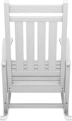 SERWALL Outdoor Rocking Chair Set of 2, Adult HDPE Rocking Chair, Oversized - Image 10