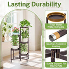 iDavosic.ly Plant Stand Indoor Outdoor, 5 Tier Metal Corner Shelf, Bronze | - Image 5