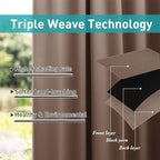 NICETOWN 2 Panels Privacy Outdoor Curtainss Weighted - Image 4