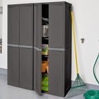 Sterilite 4 Shelf Cabinet, Durable Plastic Storage Solution, 1 Pack | - Image 2