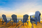 Oversized Stackable Adirondack Chair Set of 6, HDPE Fire Pit Chair | All-Weather - Image 8