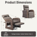 Luxury Patio Swivel Recliner Chair - Image 2