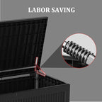 Outdoor Storage Box, 150 Gallon Waterproof Deck Box, Piston-Assisted Resin Trunk - Image 7
