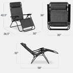 Best Choice Products Set of 2 Extra Wide Adjustable Steel Mesh Zero Gravity - Image 3