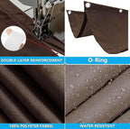 Sun Shade Sail Retractable Wave Waterproof 8' x 16' Shade Cloth Waterproof - Image 3
