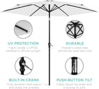 Best Choice Products 10ft Outdoor Patio Umbrella, Outdoor Table Umbrella - Image 5