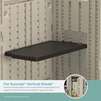 Suncast 2 Pack Vertical Shed Shelf Kit, Space Saving Shelving - Image 3