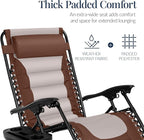 Best Choice Products Oversized Padded Zero Gravity Chair, Folding Outdoor Patio - Image 4