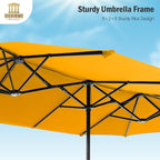 13 ft Large Double-Sided Patio Umbrella, Outdoor Umbrella, Market Umbrella - Image 3
