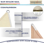 Windscreen4less 12' x 12' x 12' Sun Shade Sail Triangle Outdoor Canopy Cover UV - Image 8