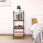 MAX Houser 4 Tier Standing Shelf Units Storage Rack, Charcoal Gray | Industrial - Image 5