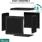 YITAHOME 32 Gallon Outdoor Storage Box | Water Resistant Resin Deck Box - Image 4