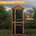 Outdoor Storage Cabinet, Extra-Tall Shed - Image 5