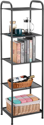 MAX Houser Storage Rack with Shelf, Industrial Style Extendable Plant Stand - Image 7