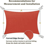 Shade&Beyond 16'x30' Sun Shade Sail Canopy Rectangle, UV Block Breathable - Image 5