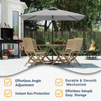 6.5' x 10' Rectangular Patio Umbrella Large Outdoor Market Umbrella w/UV - Image 5
