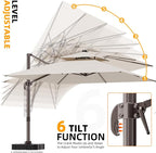 9' X 12' Cantilever Outdoor Patio Umbrellas - Image 7