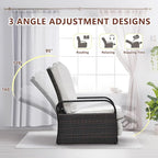Outdoor Wicker Recliner Chair - Image 3