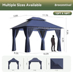12'x10' Gazebo, Metal Frame Canopy - Image 2